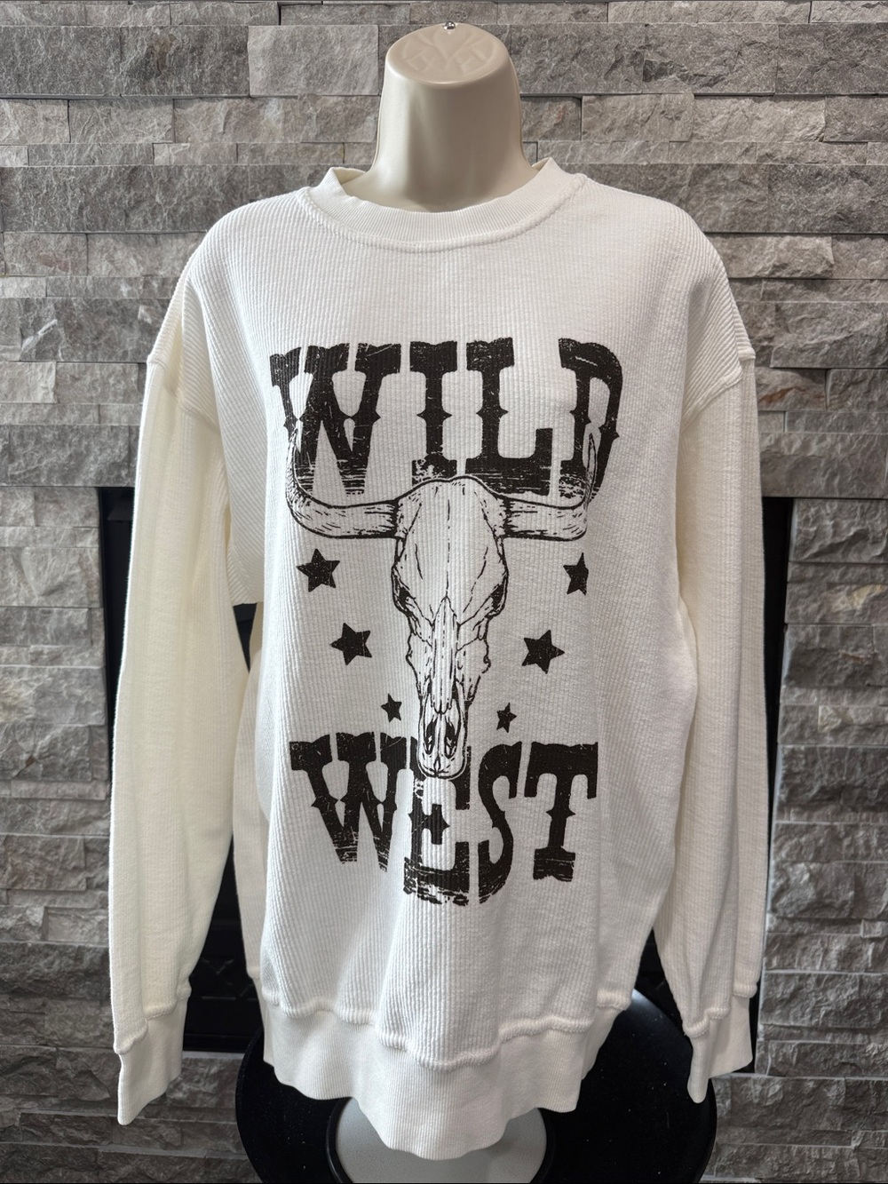 The Post Wild West Graphic Thermal Sweatshirt